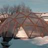 Covering the GeoDome Greenhouse